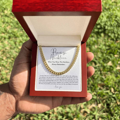 Promise Necklace For Him, Boyfriend Gift