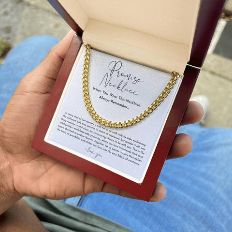 Promise Necklace For Him, Boyfriend Gift