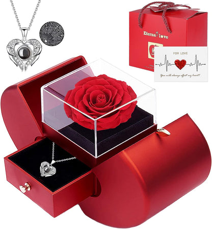 Eternal Rose Jewelry Box With Necklace | To My Love